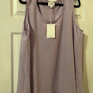 Andree by Unit Purple Sleeveless Relaxed Tank Top